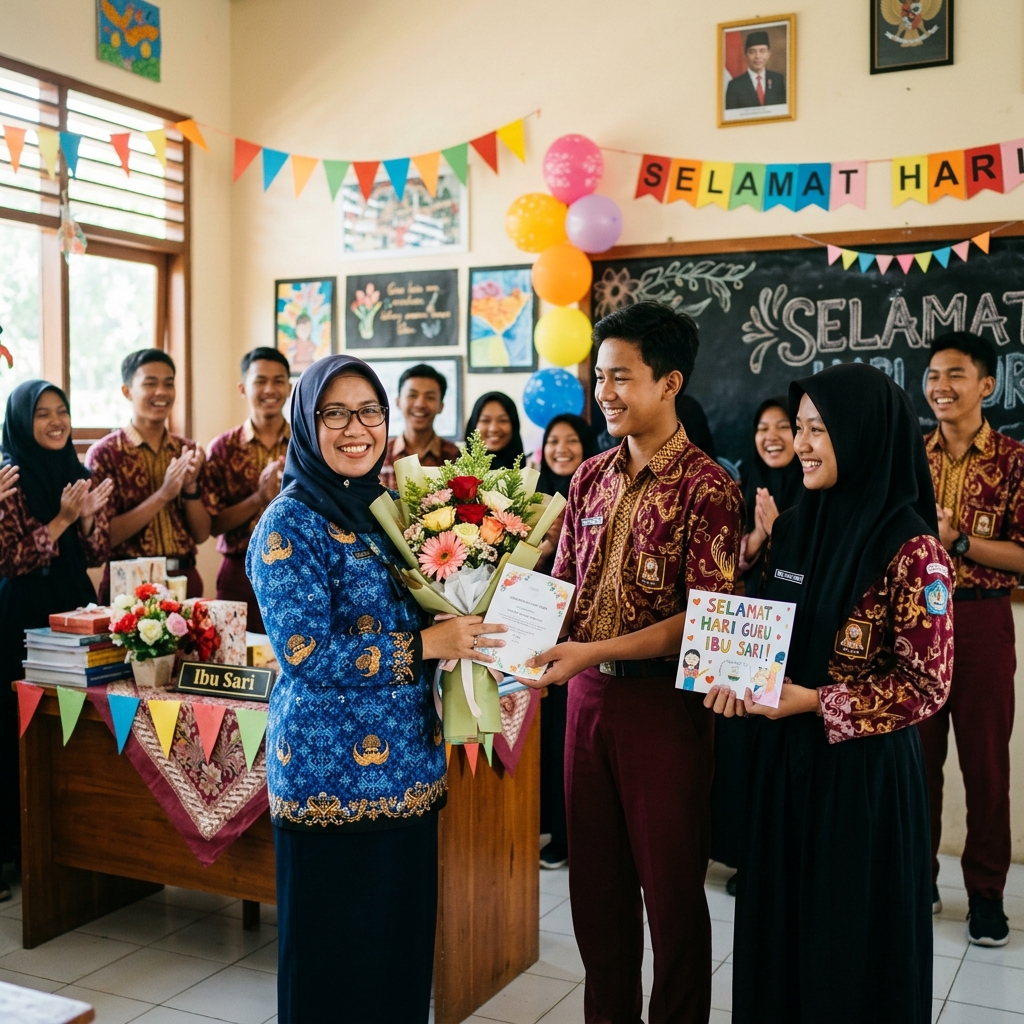 Kemeriahan Perayaan Hari Guru di Sekolah