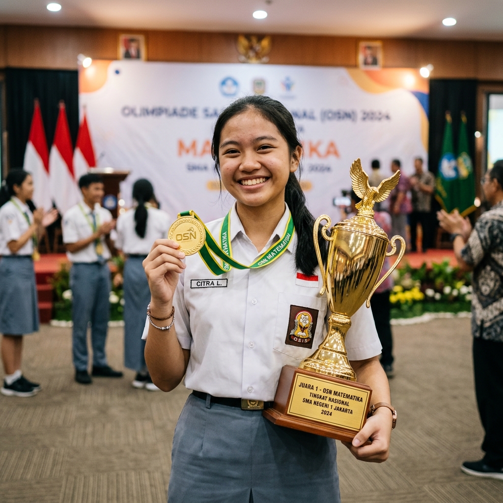Bima Arya Meraih Medali Emas OSN Matematika